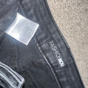 Fashion nova black ripped jeans